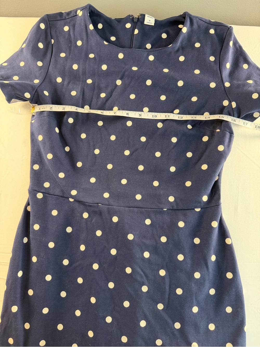 Old Navy Navy Dress with White Polka Dots - Picture 5 of 12